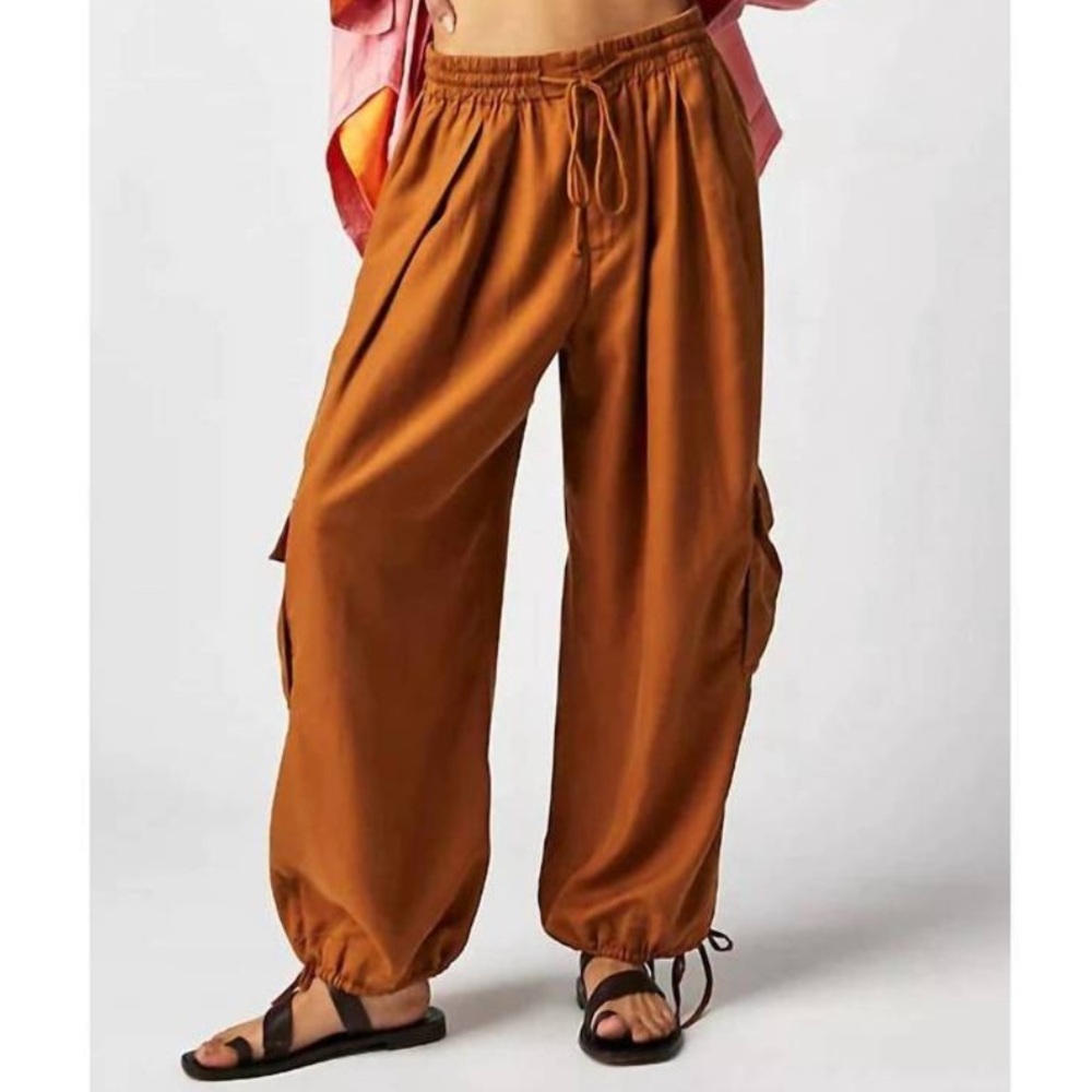 NWT Free people cargo pants in Goldenrod